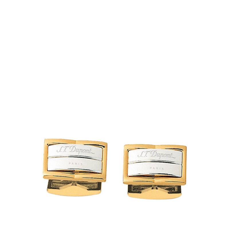 Cufflinks Gatsby Steel and Gold, large